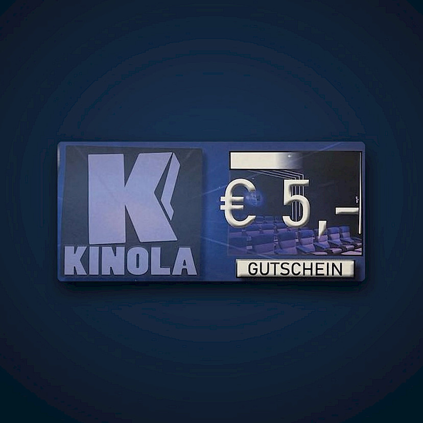 KINOLA-Gutschein über 5 Euro